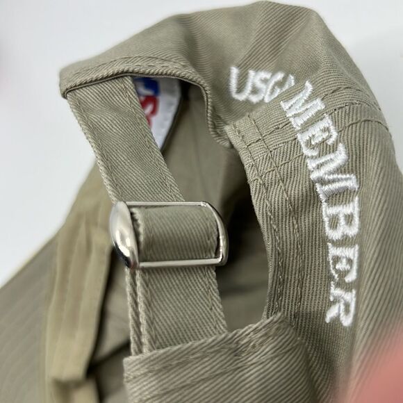 2013 US Open Merion USGA Golf Adjustable Cap/Hat Khaki Beige USGA Member - Picture 12 of 14